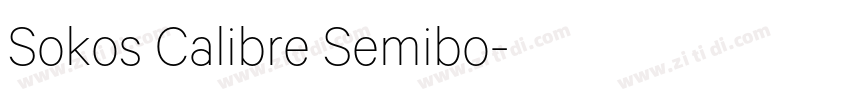 Sokos Calibre Semibo字体转换